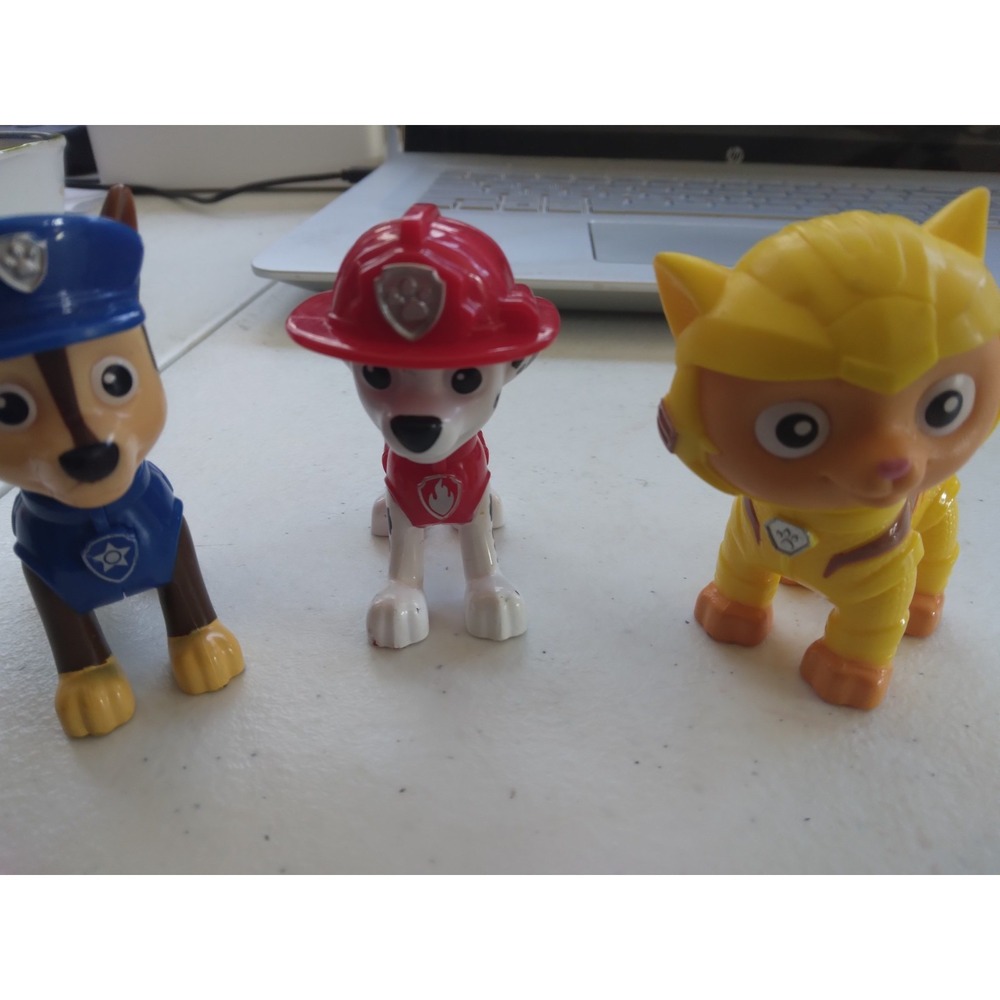 Set of 3 Paw Patrol figures, Chase, Marshall and Leo for Cat Pack 2.5 in.